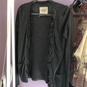 ABERCROMBIE GREY CARDIGAN